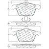 PosiQuiet Ceramic Pads 2006-2015 Jaguar Volvo S-Type Super V8 V60 V60 Cross Country XF XJ XJR XK XKR - image 1