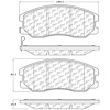 PosiQuiet Ceramic Pads 2007-2015 Chevrolet Pontiac Saturn Suzuki Captiva Sport Equinox Torrent Vue XL-7 - image 1