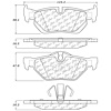 PosiQuiet Ceramic Pads 2005-2015 BMW 120i 125i 128i 130i 325i 325xi 328i 328i xDrive 328xi X1 - image 1
