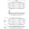 PosiQuiet Ceramic Pads 2007-2016 Chevrolet GMC Pontiac Saturn Suzuki Captiva Sport Equinox Terrain Torrent Vue XL-7 - image 1