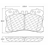 PosiQuiet Ceramic Pads 2007-2015 Lexus LS460 LS600h - image 1