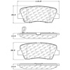 PosiQuiet Ceramic Pads 2006-2015 for Hyundai for Kia Borrego Entourage Genesis Genesis Coupe Sedona - image 1