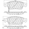 PosiQuiet Ceramic Pads 2007-2015 Infiniti G35 G37 Q60 - image 1