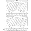 PosiQuiet Ceramic Pads 2007-2016 Lexus Toyota Land Cruiser LX570 Sequoia Tundra - image 1