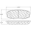PosiQuiet Ceramic Pads 2008-2016 Lexus Toyota Land Cruiser LX570 Sequoia Tundra - image 1