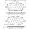 PosiQuiet Ceramic Pads 2007-2015 Mini Cooper - image 1