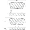 PosiQuiet Ceramic Pads 2007-2013 for Hyundai for Kia Amanti Azera Elantra Sonata Soul - image 1