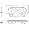 PosiQuiet Ceramic Pads 2007-2011 Ford Volvo Focus Europa S80 - image 1