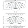 PosiQuiet Ceramic Pads 2008-2016 Audi Ford A4 A4 Quattro A5 A5 Quattro allroad Focus Europa S4 S5 - image 1