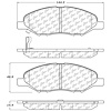 PosiQuiet Ceramic Pads 2007-2014 for Nissan Tiida Versa - image 1