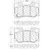 PosiQuiet Ceramic Pads 2008-2015 Infiniti for Nissan 350Z 370Z FX50 G37 M35h M37 M56 Q60 Q70 QX70 - image 1