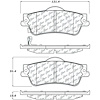 PosiQuiet Ceramic Pads 2008-2016 Chevrolet Pontiac Caprice G8 SS - image 1