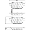 PosiQuiet Ceramic Pads 2008-2016 Pontiac Scion Toyota Corolla Matrix tC Vibe xB Yaris - image 1
