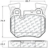 PosiQuiet Ceramic Pads 2008-2013 BMW 135i 328i - image 1