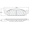 PosiQuiet Ceramic Pads 2009-2012 Ford Lincoln Flex MKS - image 1