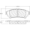 PosiQuiet Ceramic Pads 2010-2016 Lexus Toyota Highlander Prius V RX350 RX450h Sienna - image 1