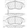 PosiQuiet Ceramic Pads 2009-2015 Honda CR-Z Fit - image 1