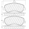 PosiQuiet Ceramic Pads 2015-2015 Mercedes-Benz GLK250 - image 1