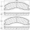 PosiQuiet Ceramic Pads 2009-2016 Chevrolet GMC Express 3500 Express 4500 G4500 Commercial Cutaway Ch - image 2
