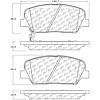 PosiQuiet Ceramic Pads 2010-2015 for Hyundai for Kia Genesis Coupe Optima - image 1
