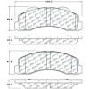 PosiQuiet Ceramic Pads 2010-2014 Ford F-150 - image 1