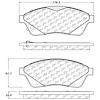 PosiQuiet Ceramic Pads 2010-2016 Cadillac SRX - image 1
