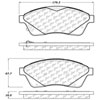 PosiQuiet Ceramic Pads 2010-2016 Cadillac SRX - image 3