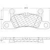 PosiQuiet Ceramic Pads 2011-2016 Porsche Cayenne - image 1