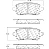 PosiQuiet Ceramic Pads 2011-2016 Ford Fiesta - image 1