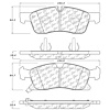 PosiQuiet Ceramic Pads 2011-2015 Dodge Jeep Mercedes-Benz Durango GL350 Grand Cherokee ML250 ML350 ML400 - image 1