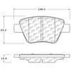 PosiQuiet Ceramic Pads 2005-2016 Audi Seat Volkswagen A1 A3 A3 Quattro Altea Beetle Bora Eos Freetrack Golf GTI Jetta Passat - image 1