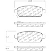 PosiQuiet Ceramic Pads 2011-2016 Buick Cadillac Chevrolet Cruze ELR Encore Orlando Sonic Trax Verano Volt - image 1