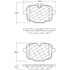 PosiQuiet Ceramic Pads 2011-2015 BMW 535i 535i xDrive 550i 550i xDrive 640i 640i Gran Coupe 640i xDr