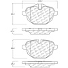 PosiQuiet Ceramic Pads 2011-2015 BMW 528i 528i xDrive 535d 535d xDrive 535i 535i xDrive i8 X3 X4 Z4 - image 1