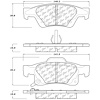 PosiQuiet Ceramic Pads 2011-2015 Dodge Jeep Durango Grand Cherokee - image 1