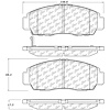 PosiQuiet Ceramic Pads 2011-2014 Acura Honda Accord TSX - image 1
