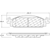 PosiQuiet Ceramic Pads 2011-2017 Ford Lincoln Explorer Flex MKS MKT Taurus - image 1