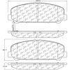 PosiQuiet Ceramic Pads 2011-2015 Infiniti for Nissan Armada QX56 QX80 Titan - image 1