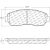 PosiQuiet Ceramic Pads 2011-2015 Honda Crosstour Odyssey - image 1