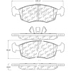 PosiQuiet Ceramic Pads 2012-2014 Fiat 500 - image 1