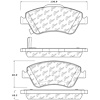 PosiQuiet Ceramic Pads 2009-2014 Toyota Corolla - image 1