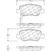 PosiQuiet Ceramic Pads 2009-2014 Toyota Corolla - image 1