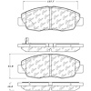 PosiQuiet Ceramic Pads 2012-2015 Honda Civic - image 1
