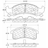PosiQuiet Extended Wear 1991-1993 Buick Cadillac Chevrolet Oldsmobile Pontiac 88 98 Allante Bonnevil - image 1