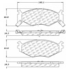 PosiQuiet Extended Wear 1991-1995 Chrysler Dodge Plymouth Acclaim Caravan Daytona Grand Caravan Gran - image 1