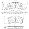 PosiQuiet Extended Wear 1994-1999 Buick Cadillac Chevrolet Oldsmobile Pontiac 88 98 Aurora Bonnevill - image 1