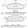 PosiQuiet Extended Wear 1995-2000 Chrysler Dodge Plymouth Breeze Cirrus Sebring Stratus - image 2