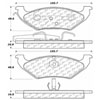 Posi-Quiet Extended Wear Rear Brake Pad Set Fits Select 1990-1995 Ford, Lincoln, Mercury Models - image 2