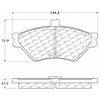 PosiQuiet Extended Wear 1995-1997 Ford Lincoln Mercury Crown Victoria Grand Marquis Town Car - image 1