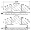 PosiQuiet Extended Wear 1997-2013 Cadillac Chevrolet Pontiac Corvette GTO XLR - image 1